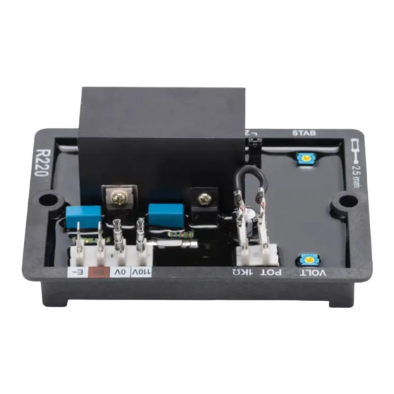 Emerson Leroy-Somer R220 Installation And Maintenance Manual