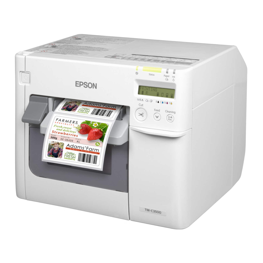 Epson TM-C3500 Troubleshooting Guide