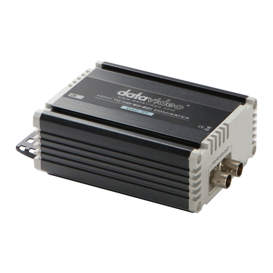Datavideo DAC-9P Quick Start Manual