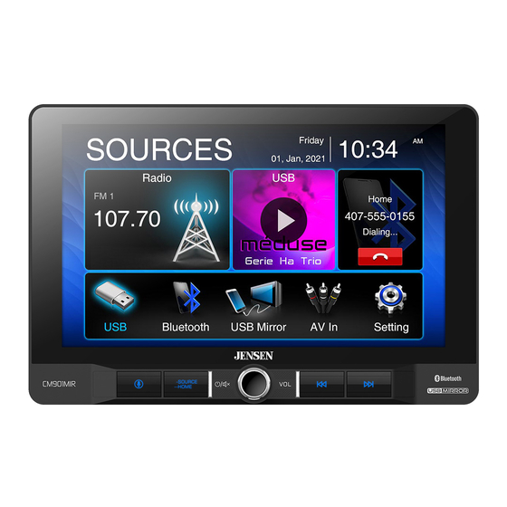 Jensen CM901MIR Installation & Owner's Manual