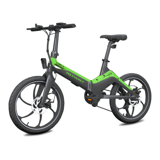 MS ENERGY e-bike i10 Instruction Manual