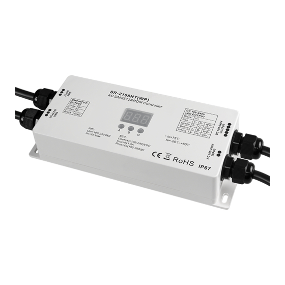 Sunricher SR-2108HT(WP) Quick Start Manual