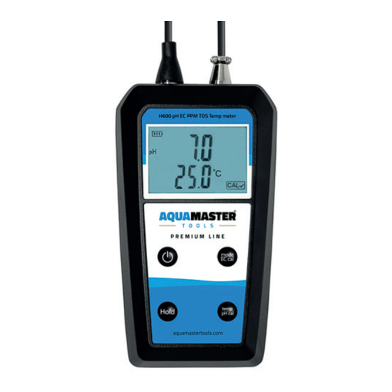 AquaMaster Tools H600 Pro User Manual