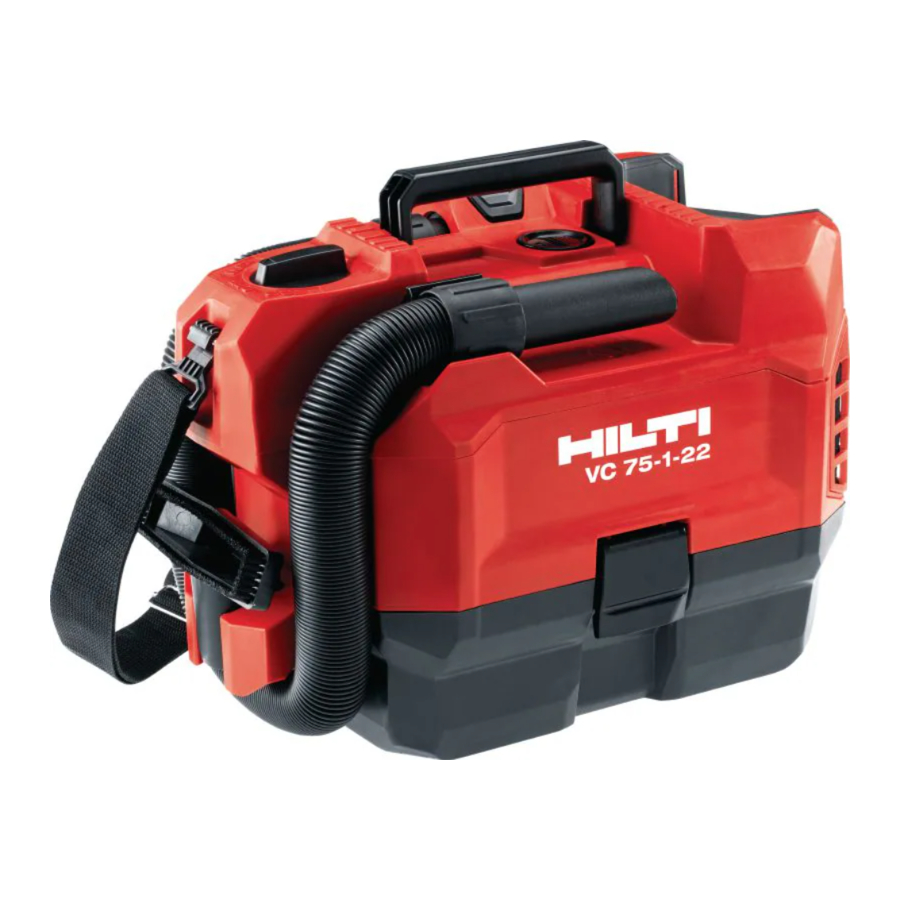 HILTI Nuron VC 75-1-22 - Cordless Vacuum Manual