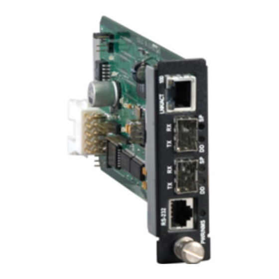 MRV Communications Fiber Driver EM316SW-XY User Manual