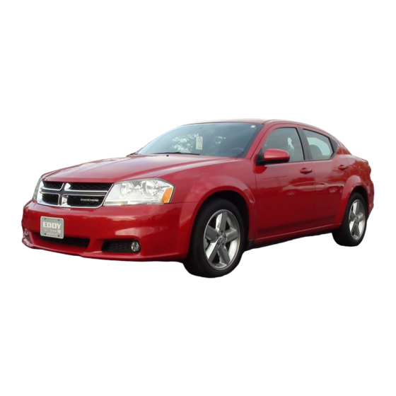 Dodge Avenger 2011 Owner's Manual