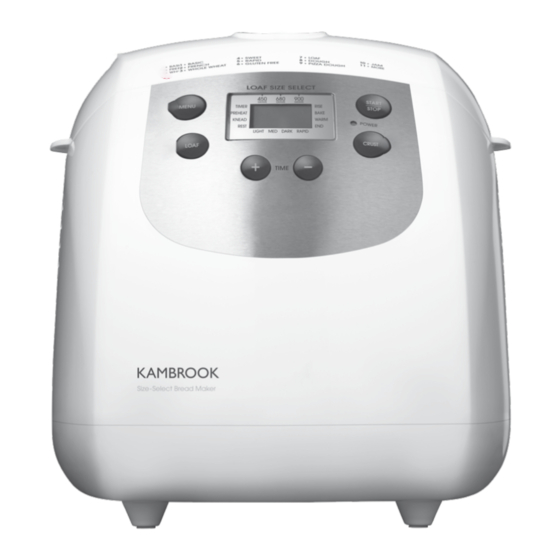 Kambrook Size Select KBM300 Bread Maker Manuals