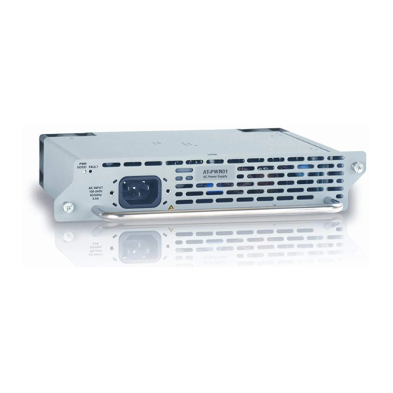 Allied Telesis AT-PWR11 Installation Manual