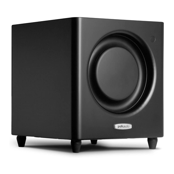 Polk Audio DSWmicroPRO1000 Owner's Manual