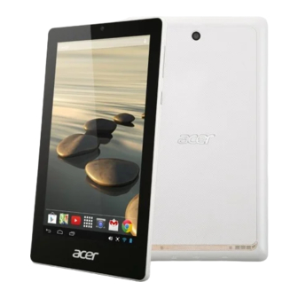 Acer Iconia One 7 User Manual