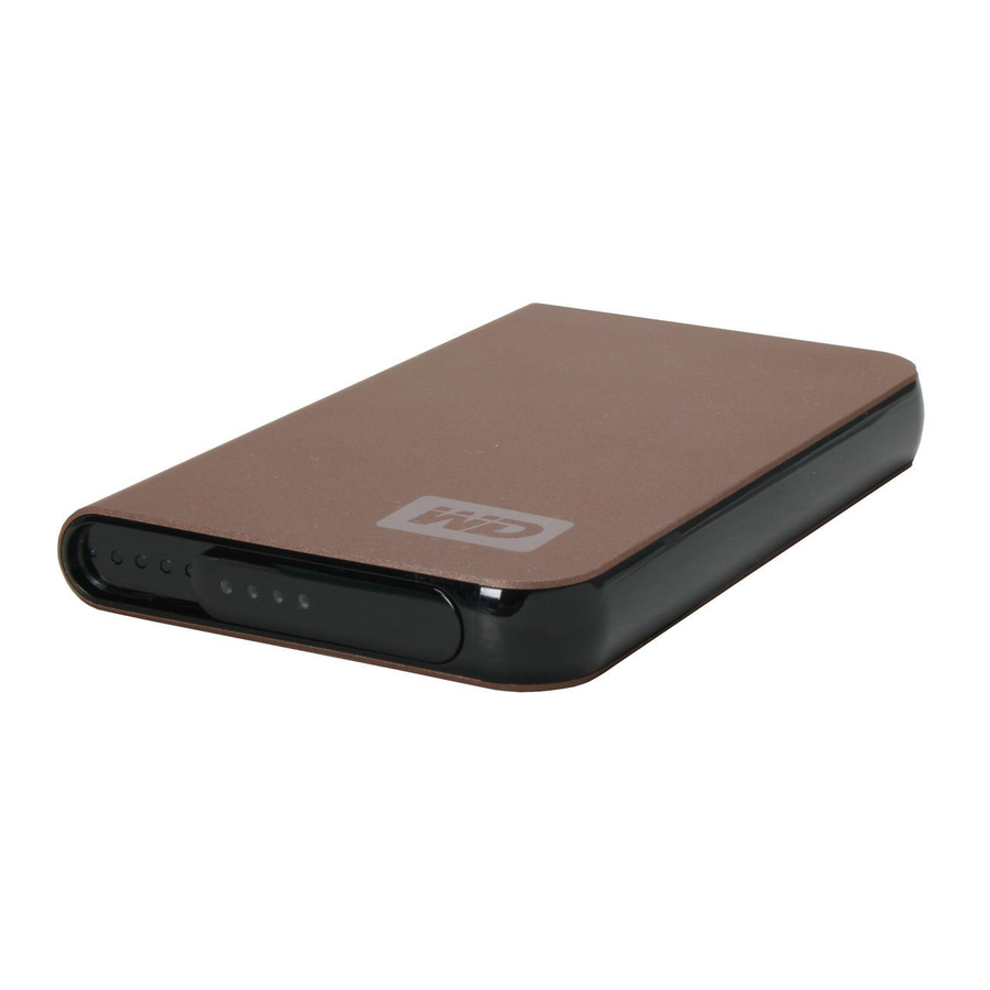 Western Digital My Passport Elite Quick Installation Manual