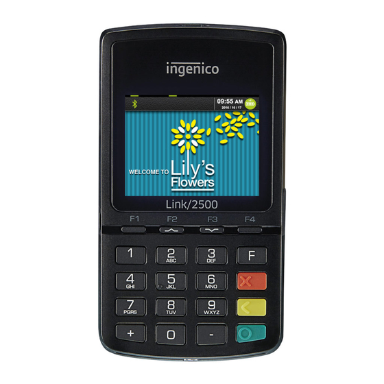 Ingenico Link2500 Quick Start Manual