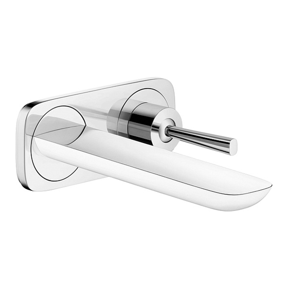 Hans Grohe PuraVida Series Instructions For Use/Assembly Instructions
