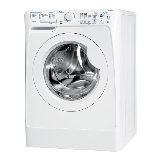 Indesit PWC 7125 W Instructions For Use Manual