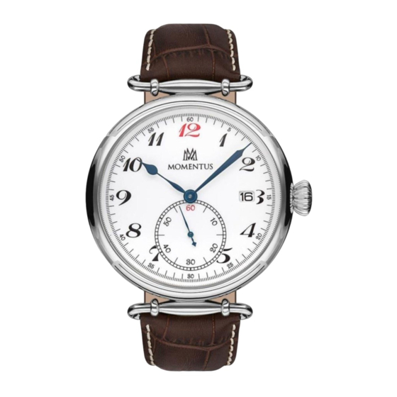 Momentus Heritage 46 Small Second Instructions And Warranty