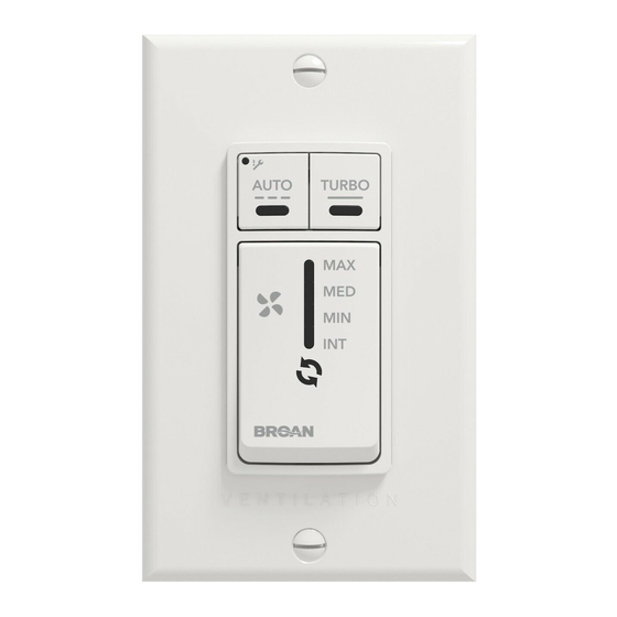 Broan VAUTOW Installation And User Manual