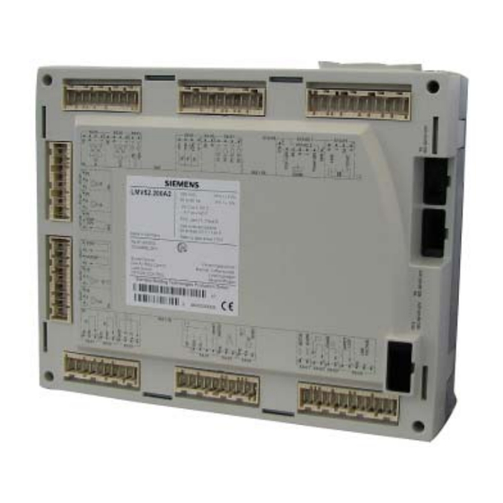 Siemens LMV52 Series User Documentation