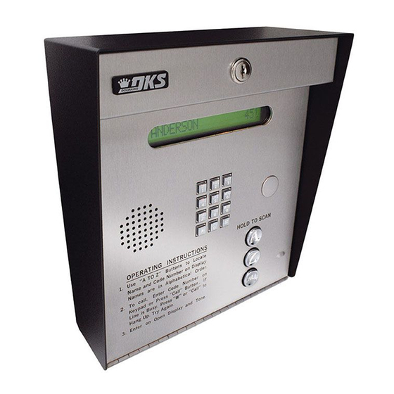 DKS 1834 PC Programmable Installation & Owner's Manual