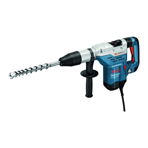 Bosch GBH 5-40 DCE Professional Original Instructions Manual
