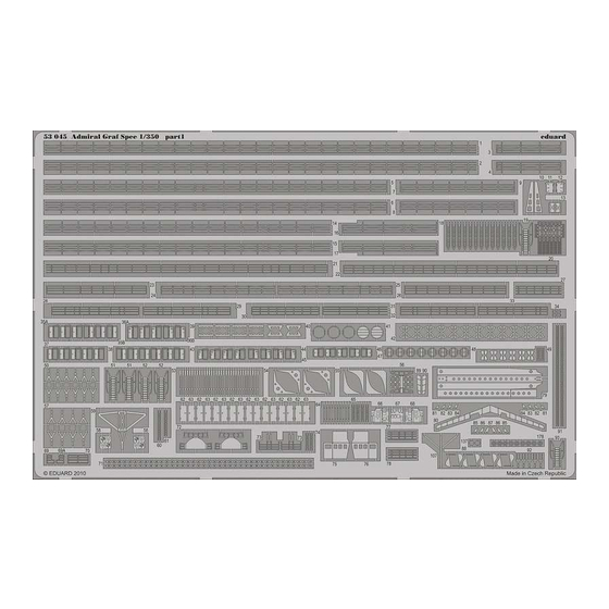 Eduard Admiral Graf Spee Assembly Manual