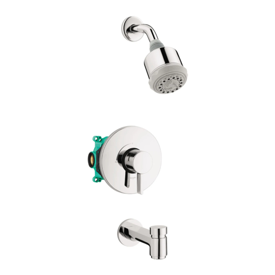 Hans Grohe Clubmaster 04906 0 Series Installation/User Instructions/Warranty