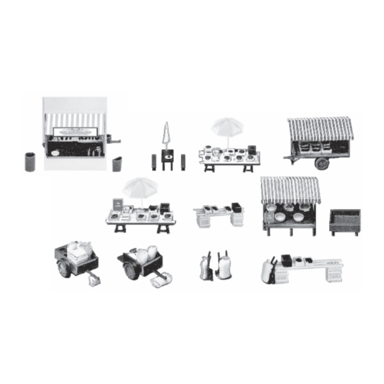 Faller MARKET STANDS AND CARTS Quick Start Manual