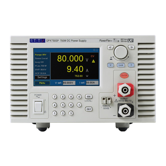 Aim-TTI QPX750SP Instruction Manual