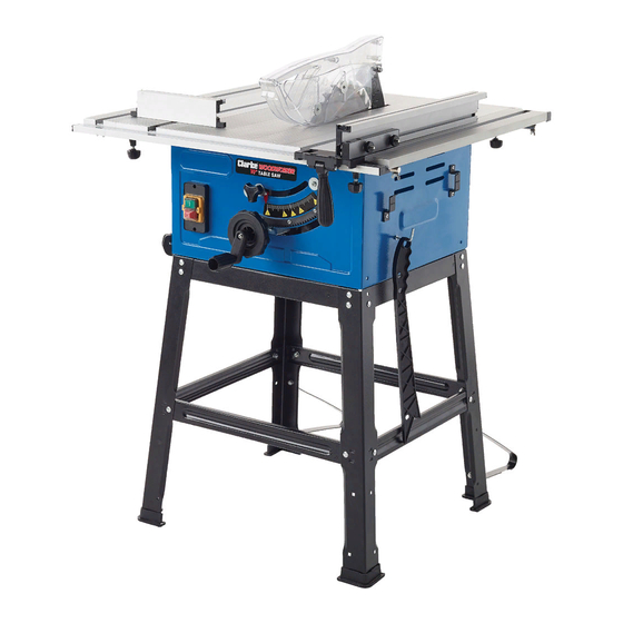 Clarke WOODWORKER CTS17 Operation & Maintenance Instructions Manual