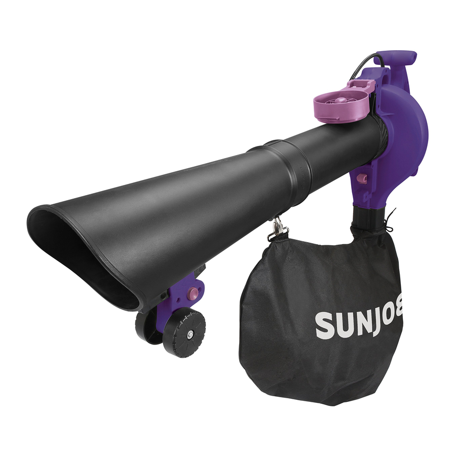 SunJoe SBJ606E-GA - 4-in-1 Electric Blower Vacuum Manual