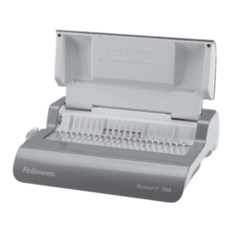 Fellowes Quasar e 500 User Manual