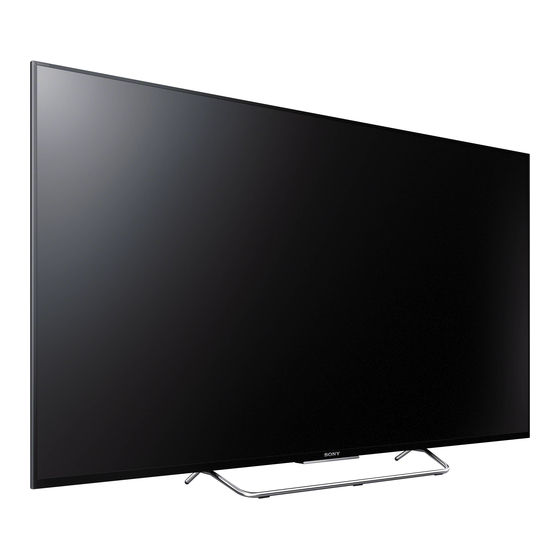 Sony BRAVIA KDL-55W800C Startup Manual