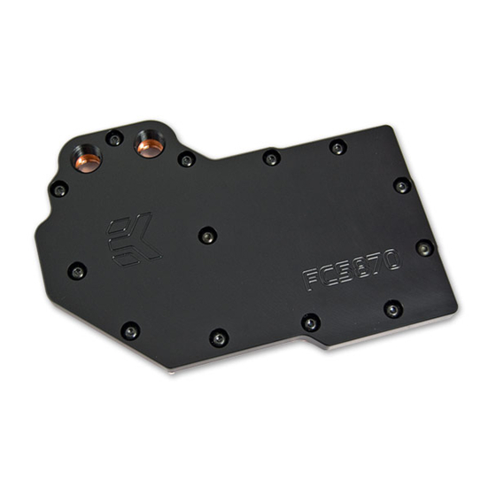 ekwb EK-FC 5870 Series Installation And Mounting Manual