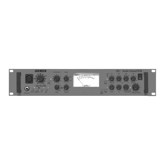Joemeek VC1QCS User Manual