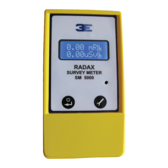 3E RADAX SM 5000 Operation Manual