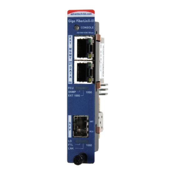 Advantech B+B SmartWorx IMcV-Giga-FiberLinX-III User Manual