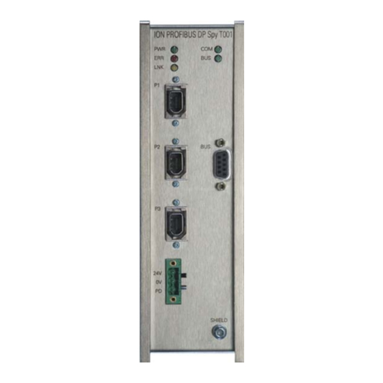 Siemens ION PROFIBUS DP SPY T001 Manual