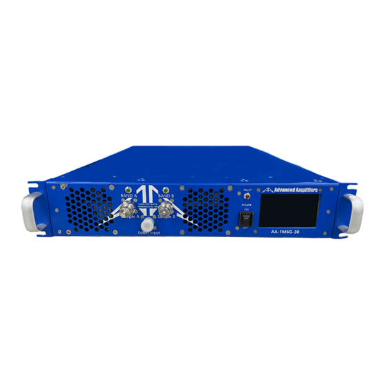 Advanced Amplifiers AA-1M6G-30 Manuals