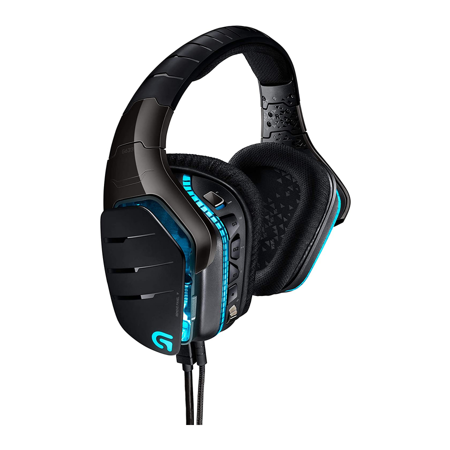 Logitech G633 Artemis Spectrum User Manual