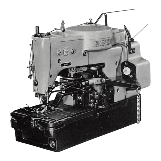 Singer 271K Service Manual
