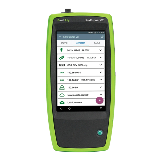 Netscout LinkRunner G2 User Manual