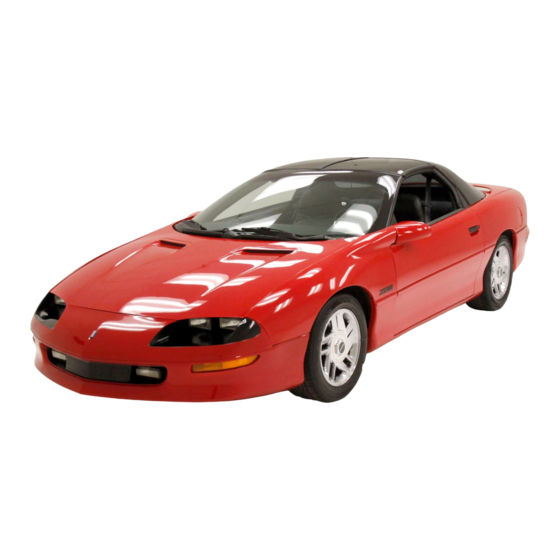 Chevrolet 1996 Camaro Owner's Manual