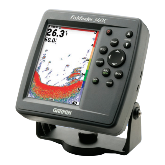 Garmin FishFinder 340C Quick Reference