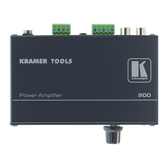 Kramer 900 User Manual
