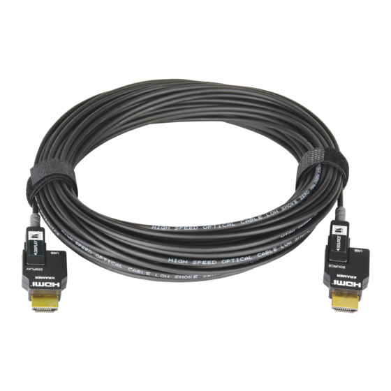 Kramer CLS-AOCH/60 Series Installation Instructions