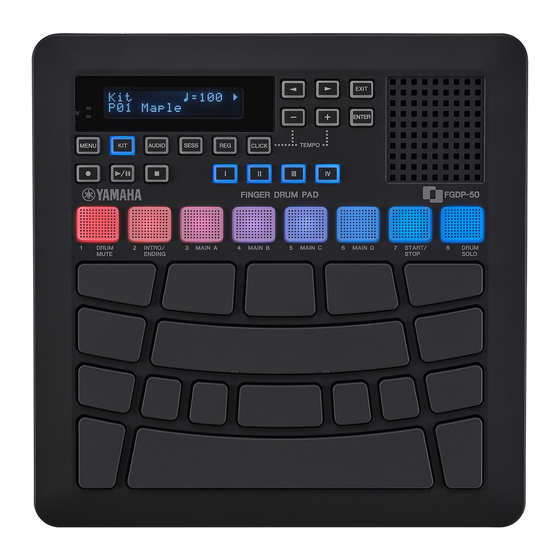 User Manuals: Yamaha FGDP-50 Finger Drum Pad