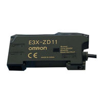 Omron E3X-ZD Instruction Sheet