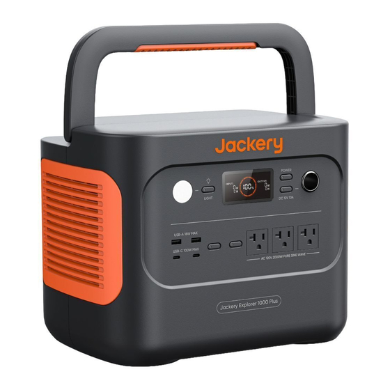 Jackery Explorer 1000 Plus User Manual