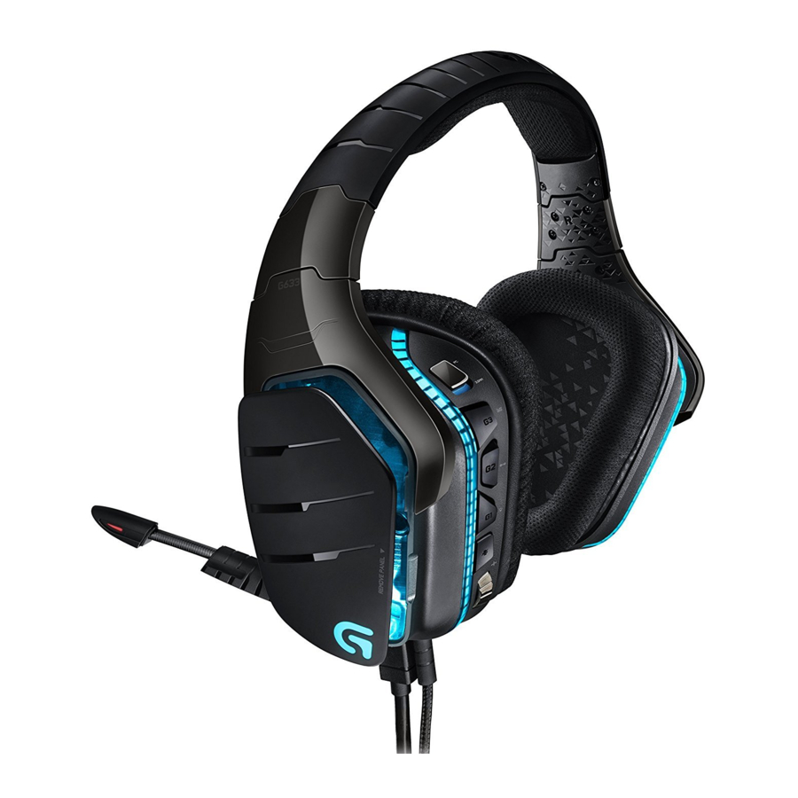 Logitech G633 Artemis Spectrum Manual