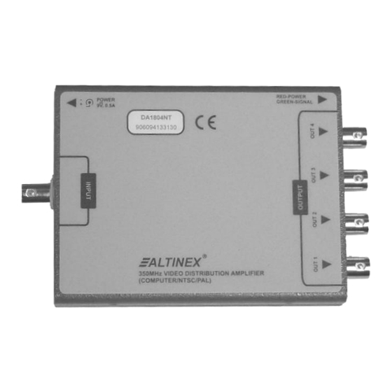 Altinex  DA1804NT User Manual
