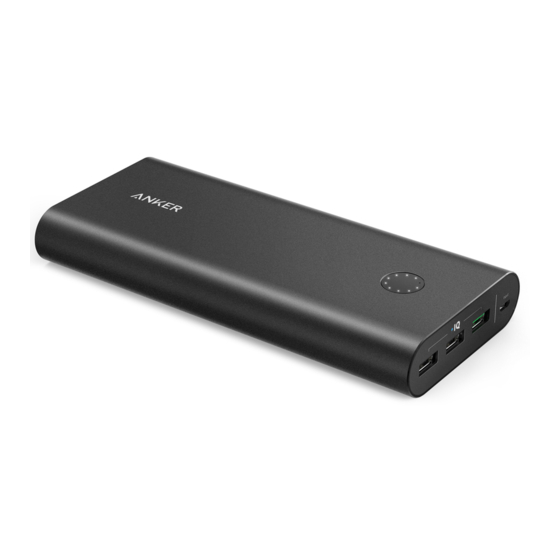 Anker PowerCore+ 26800 Welcome Manual